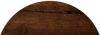 Dark wooden half circle